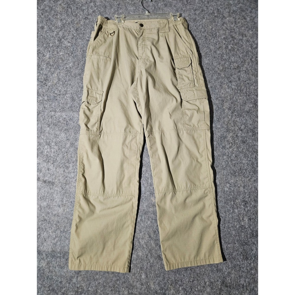 5.11 Tactical Cargo Pants Mens 34x32 Tan Ripstop Multi-Pocket TDU